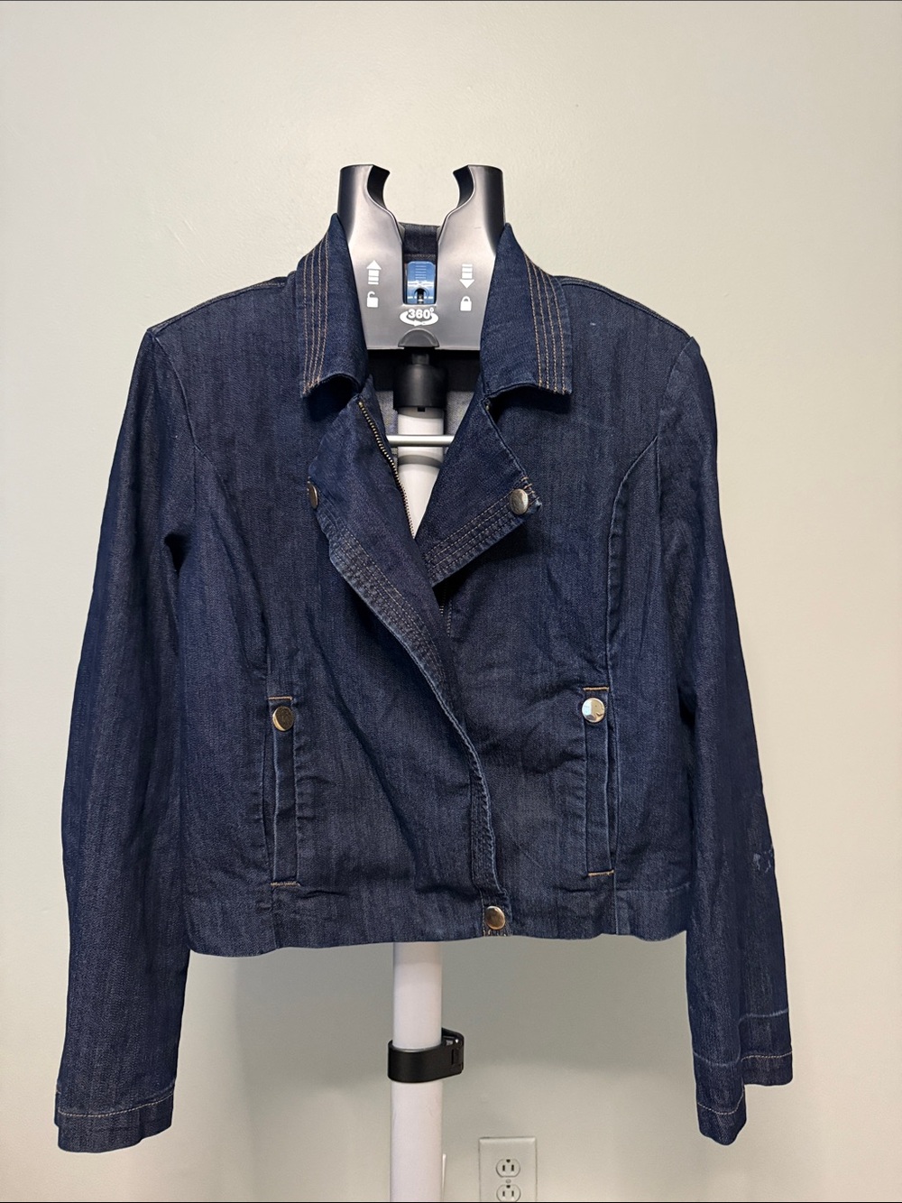 Ellen Tracy Dark Indigo Denim Jacket